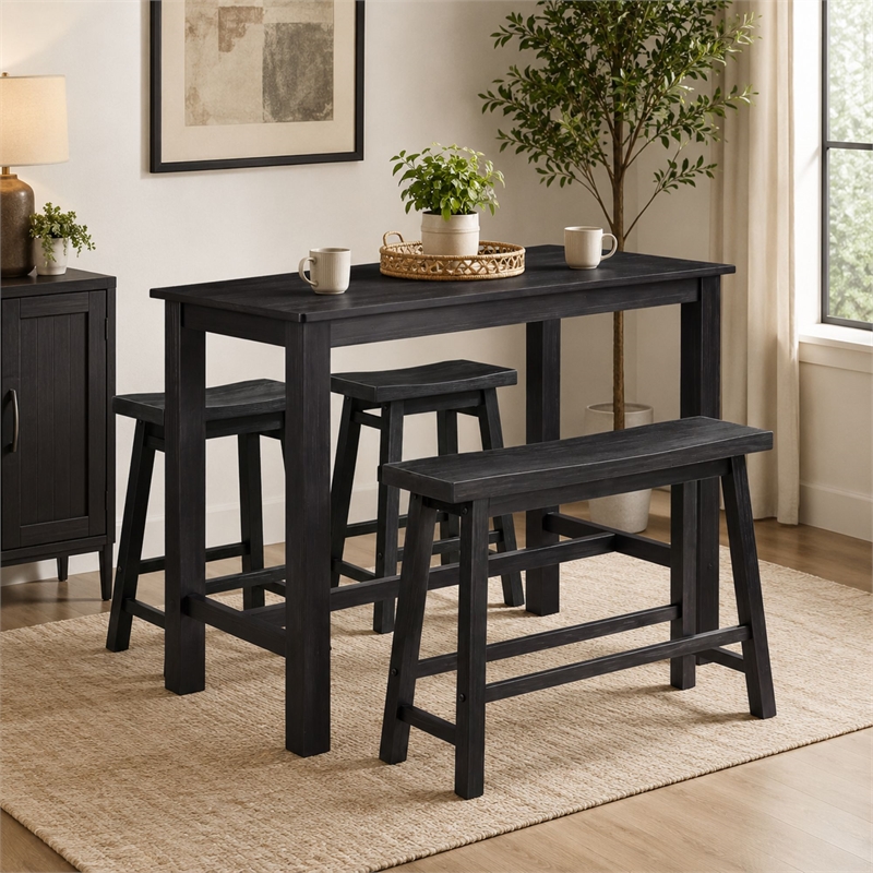 Sonoma 4pc Pub Set - Black Charcoal