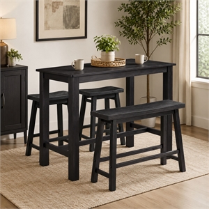 Sonoma 4pc Pub Set - Black Charcoal