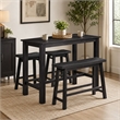 Sonoma 4pc Pub Set - Black Charcoal