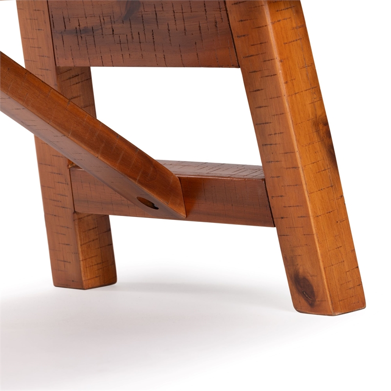 Rasmus Accent Plant Table - Distressed Walnut