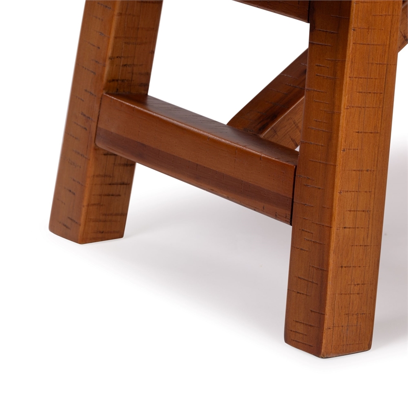 Rasmus Accent Plant Table - Distressed Walnut