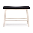 Sonoma Backless Bench - Antique White/European Black