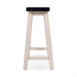 Sonoma Backless Bench - Antique White/European Black