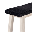 Sonoma Backless Bench - Antique White/European Black