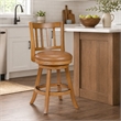 Sheldon Swivel Counter Stool - Chestnut Wire-Brush