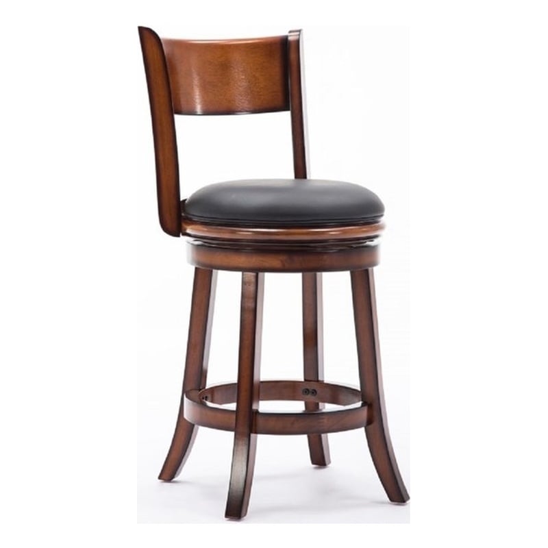 Boraam Palmetto Counter Height Swivel Counter Stool in Chestnut