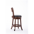 Boraam Palmetto Counter Height Swivel Counter Stool in Chestnut