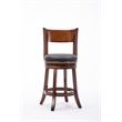 Boraam Palmetto Counter Height Swivel Counter Stool in Chestnut