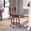 Boraam Palmetto Counter Height Swivel Counter Stool in Chestnut