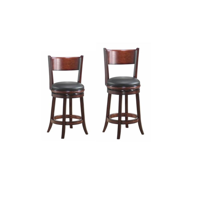 Boraam Palmetto Counter Height Swivel Counter Stool in Chestnut