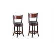 Boraam Palmetto Counter Height Swivel Counter Stool in Chestnut