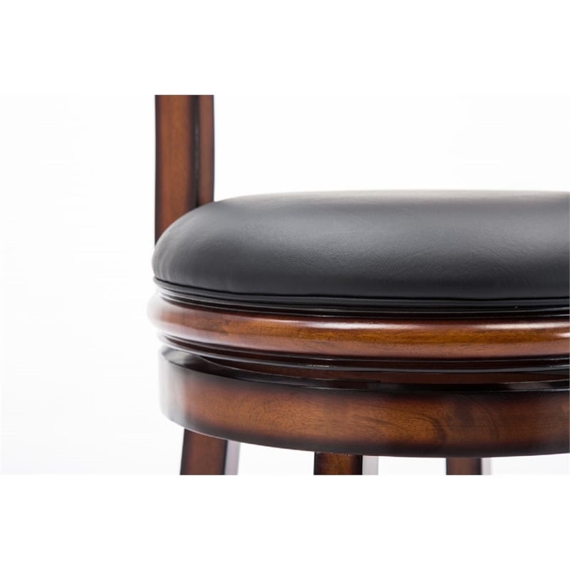 Boraam Palmetto Counter Height Swivel Counter Stool in Chestnut