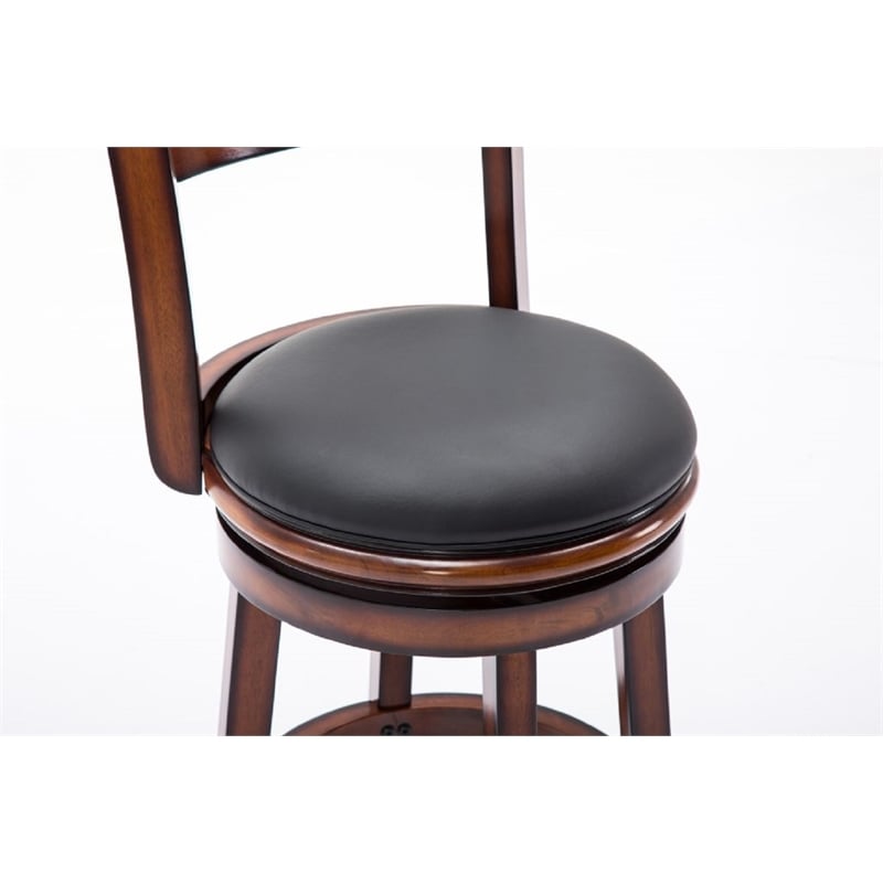 Boraam Palmetto Counter Height Swivel Counter Stool in Chestnut