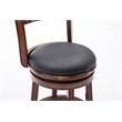 Boraam Palmetto Counter Height Swivel Counter Stool in Chestnut