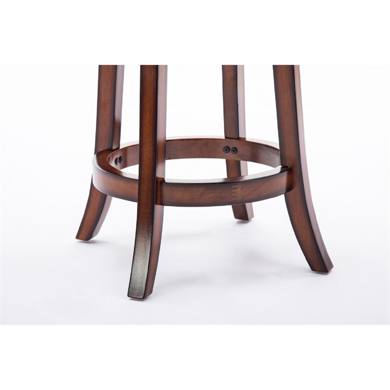 Boraam Palmetto Counter Height Swivel Counter Stool in Chestnut