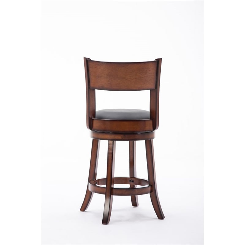 Boraam Palmetto Counter Height Swivel Counter Stool in Chestnut