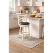 Boraam Georgia Counter Height Swivel Counter stool in Cherry