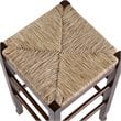 Boraam Wood Square Rush Backless Counter Stool in Cappuccino Finish