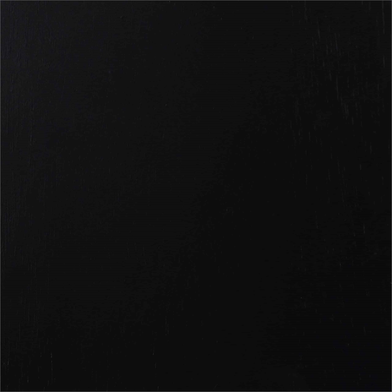 Boraam Wood Square Rush Backless Bar Stool in Black Finish