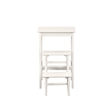 Boraam Wood Niko 24.5 in Folding Step Stool in Cream Finish