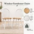 Boraam Farmhouse Dining Chair in Cream and Natural (Set of Two)