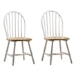 Boraam Farmhouse Dining Chair in Cream and Natural (Set of Two)