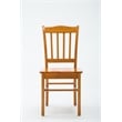 Boraam Wood Shaker Dining Chair in Oak Finish (Set of 2)