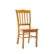 Boraam Wood Shaker Dining Chair in Oak Finish (Set of 2)