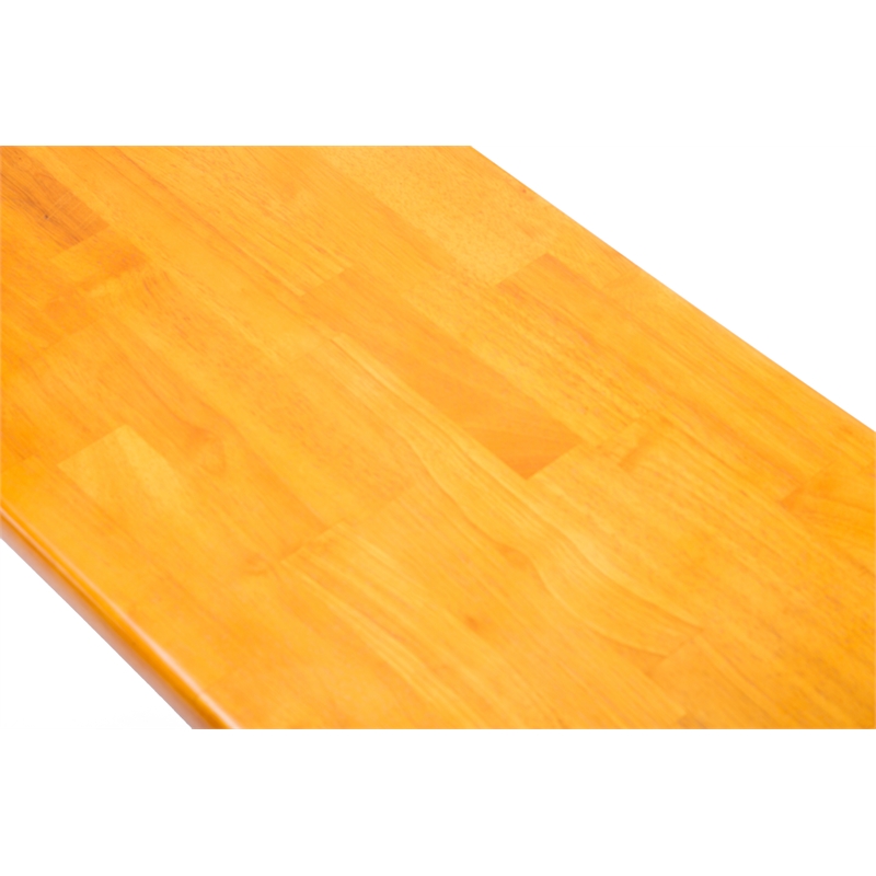 Boraam Shaker Wood Dining Bench in Black and Oak