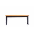 Boraam Shaker Wood Dining Bench in Black and Oak