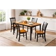 Boraam Wood Shaker 5 Piece Dining Set in Black and Oak Finish