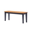 Boraam Wood 6 Piece Shaker Dining Set in Black and Oak Finish