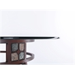 Boraam Beau Round Counter Height Pub Table in Brown Finish