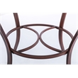 Boraam Beau Round Counter Height Pub Table in Brown Finish