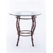 Boraam Metal Beau Counter Height 3 Piece Pub Set Brown Finish