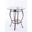 Boraam Metal Beau Bar Height 3 Piece Pub Set Brown Finish