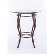 Boraam Metal Beau Bar Height 3 Piece Pub Set Brown Finish