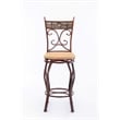 Boraam Metal Beau Bar Height 3 Piece Pub Set Brown Finish