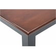 Boraam Wood Bloomington Dining Table in Black/Cherry Finish