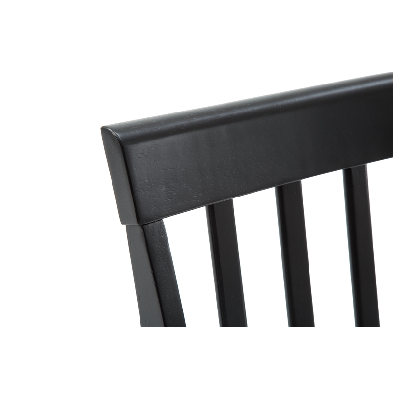 Boraam Bloomington Dining Chair in Black/Cherry (Set of 2)