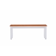 Boraam Bloomington Bench in Cream/Honey Oak
