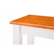Boraam Bloomington Bench in Cream/Honey Oak