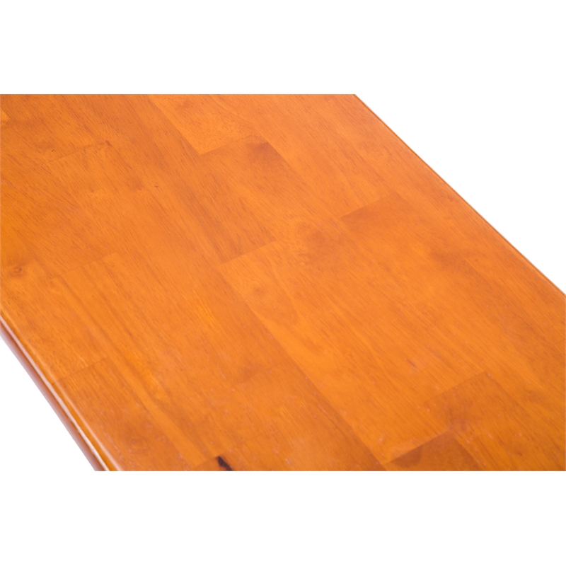 Boraam Bloomington Bench in Cream/Honey Oak