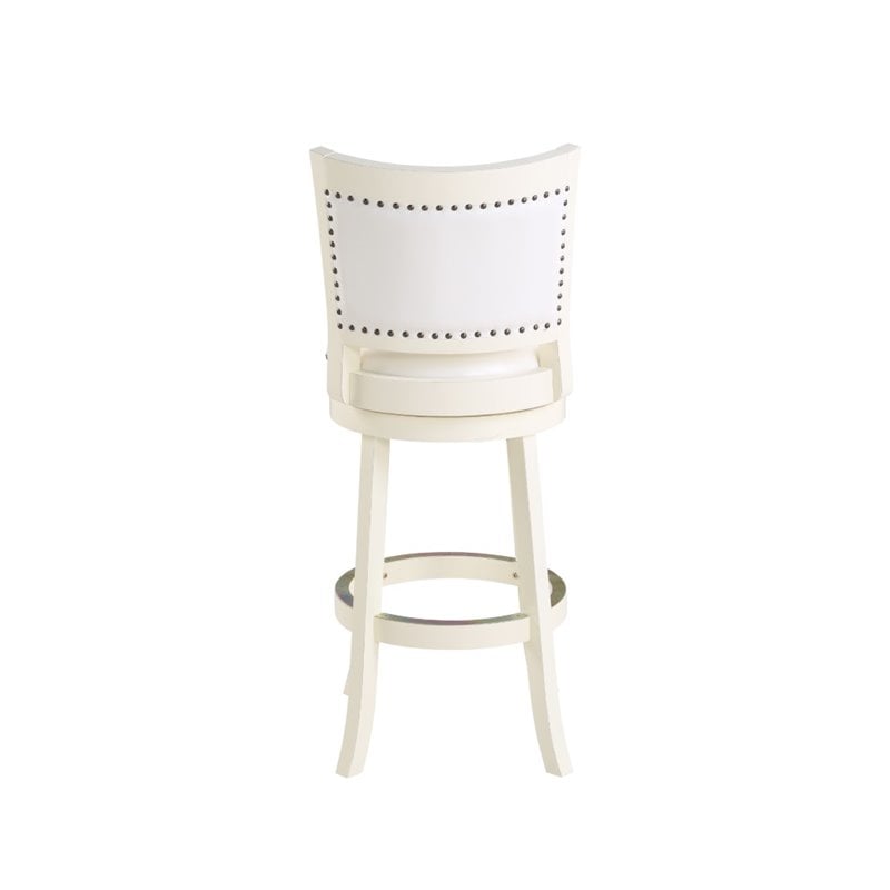 Boraam Bristol Bar Height Swivel Bar Stool in Buttermilk
