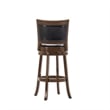 Boraam Bristol Bar Height Swivel Bar Stool in Cappuccino