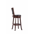 Boraam Bristol Bar Height Swivel Bar Stool in Cherry