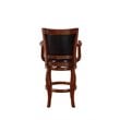 Boraam Wood Jones Bar Height Swivel Bar Stool in Cherry Finish