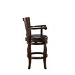 Boraam Wood Jones Bar Height Swivel Bar Stool in Cappuccino Finish