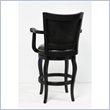 Boraam Wood Jones Bar Height Swivel Bar Stool in Black finish