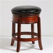 Boraam Wood Counter Height Hamilton Swivel Stool in Brandy Brown Finish